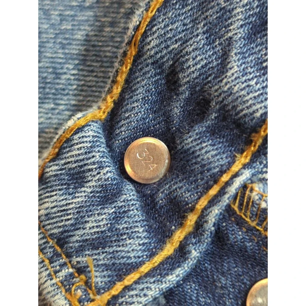 Vintage Levis‎ 501 Button Fly Denim Jeans 42x32 (40x30) 80s 90s pants 3# Button